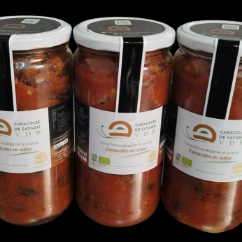 Pack 3 botes de caracoles en salsa, en conserva