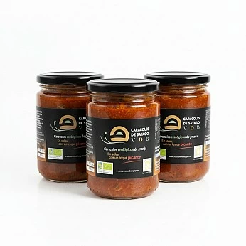 Pack 3 botes de caracoles en salsa picante, 450 ml